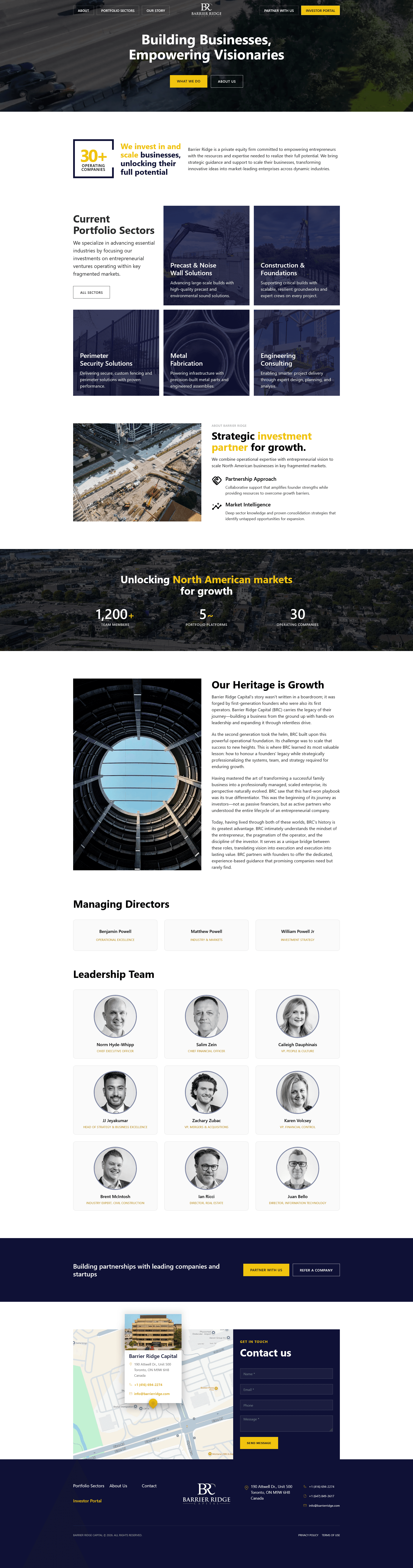 Barrier Ridge Capital website screenshot