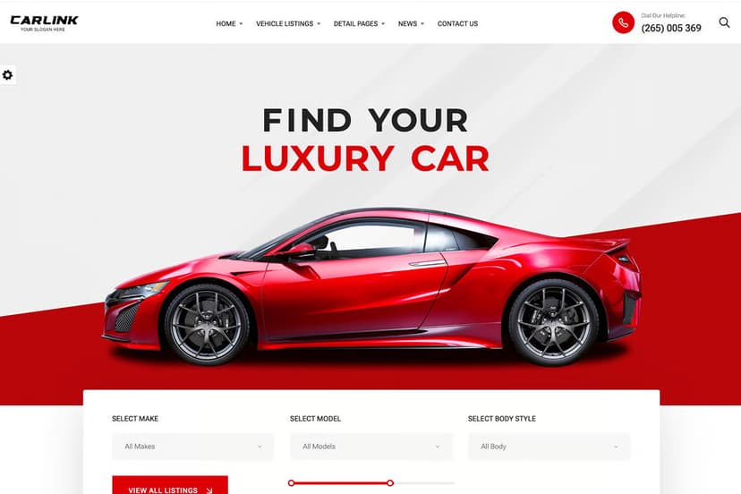 Automotive Dealerships website design