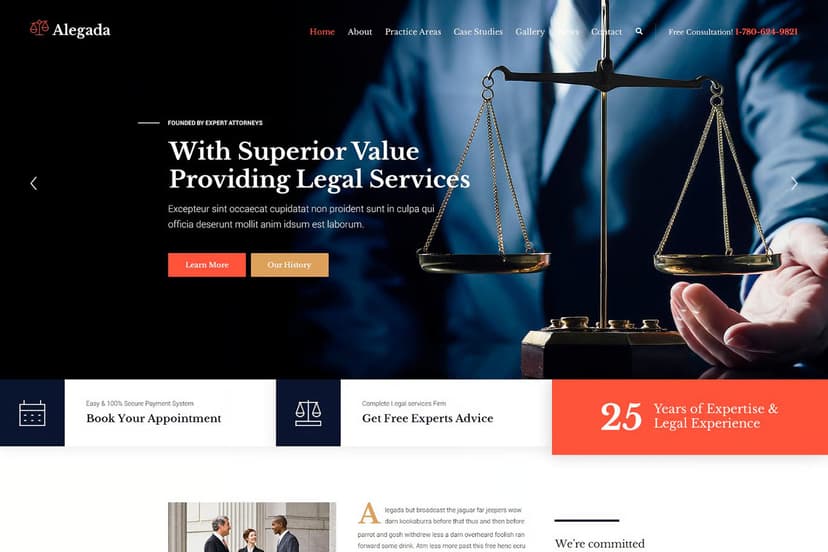 Law & Legal Services website design